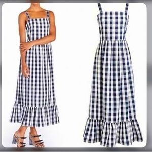 NWT Gingham Maxi